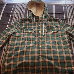 Zaful Hooded Flannel